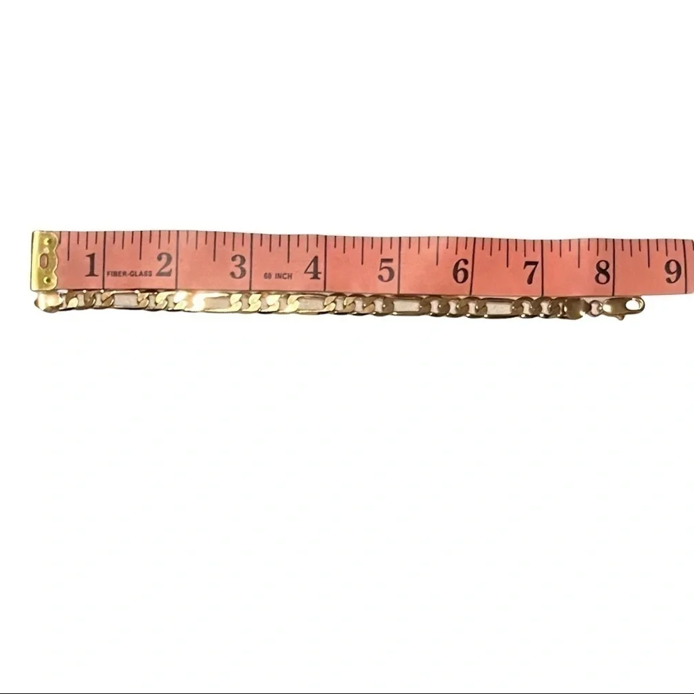 Figaro Gold Plated Bracelet for Men